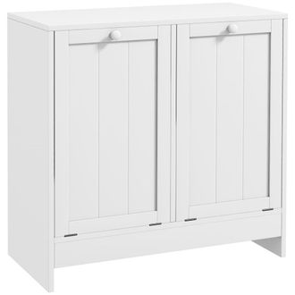 Kleankin Mueble ropa sucia 66x33x68 cm blanco