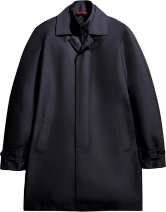 Fay Morning Coat - Heren - Mantel - Blauw - 2XL - Polyester - Jassen