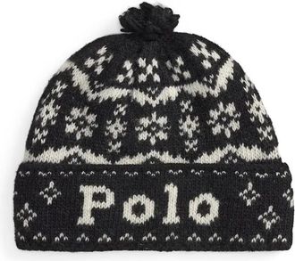 Polo Ralph Lauren Gorro con Oso - Accessories - Mujer - Negro - ONE SIZE