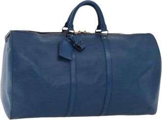 Louis Vuitton Pre-owned Weekend Bags, female, Blue, Size: ONE SIZE Pre-owned Keepall 57 Boston Bag