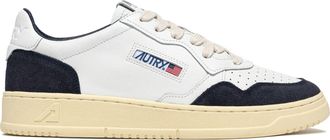 Autry White Medalist Low Suede Leather Sneakers