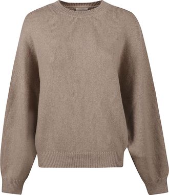 Khaite Relaxed Fit Knit Sweater with Ribbed Details