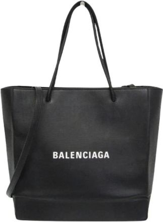 Balenciaga Pre-owned Tote Bags, female, Black, Size: ONE SIZE Pre-owned Shopping bag