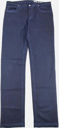 Versace Collection Mens Versace Collection Relaxed Fit Mid Wash Jeans Dark Blue - Navy - Size: 34/32