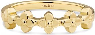 Devata Clover Ring in 14K Gold, 5mm in Yellow Gold at Nordstrom, Size 6