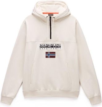 Napapijri Burgee Half Zip Hoodie 2.0 Hoodie für Herren | beige/weiß
