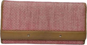 Burberry Pre-owned Wallets, female, Red, Size: ONE SIZE Pre-owned Leather Wallet