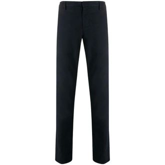 Dondup Stylish Blue Slim-Fit Chinos - male - Dondup - Suit Trousers - Blue - W38 - Trousers