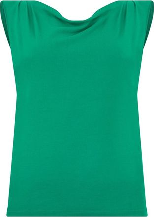 Alberta Ferretti Tops, Dames, Groen, S, Polyester, Top zonder mouwen groen