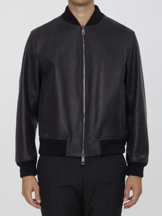 Dolce & Gabbana ブラックレザージャケット Dolce & Gabbana レザージャケット | ブラック | FARFETCH JP