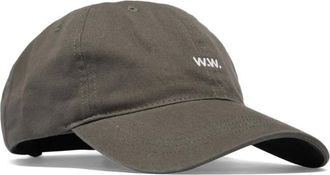 Wood Wood logo-embroidered baseball cap - Grey
