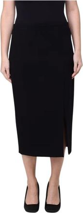 Liviana Conti Midi Pencil Skirt - Dames - Kokerrokken - Zwart - L - Rokken