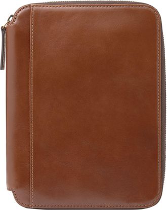 Fossil Mens Raul Leather Tech Organizer