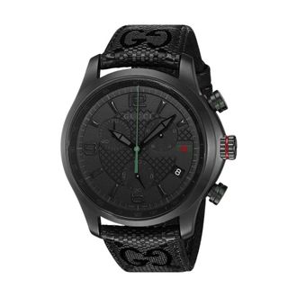 Gucci Accessoires, Heren, Zwart, ONE Size, Leer, G-Timeless Chronograph