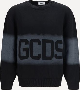 GCDS Logo Spray crewneck Sweater Male XL