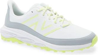 New Balance Fresh Foam Contend v3 Waterproof Golf Shoe in White /Yellow at Nordstrom, Size 10.5