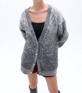Nocturne Gradient Oversized Cardigan In Grey
