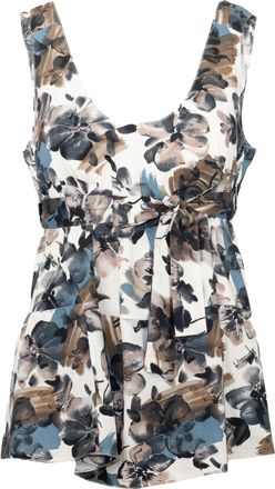 Marni Marni top met bloemenprint en riem - jaren 2010