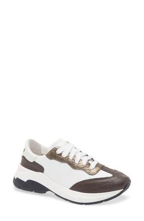 Mario Valentino Bella VLOGO Sneaker in White Brown at Nordstrom Rack, Size 7.5