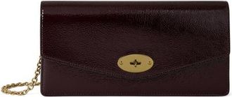 Mulberry Darley Patent Leather Clutch in Deep Aubergine at Nordstrom