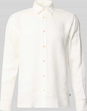 s.Oliver Red Label Regular Fit Freizeithemd aus reinem Leinen in Weiss, Gr&ouml;&szlig;e XXL