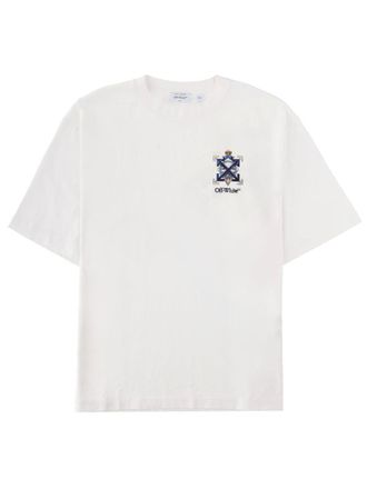 Off-white Kaleidoscope Graphic Cotton Crew Neck T-Shirt