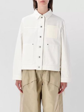 Loewe cotton denim asymmetric relaxed-fit workwear jacket