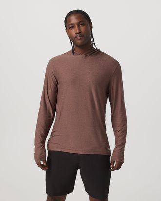 Vuori Clothing Strato Tech Hoodie | Sable Heather | Medium