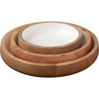 Be Home Madras Nesting Bowls in Natural at Nordstrom