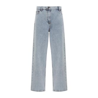 Magda Butrym Blue Denim Cotton Jeans-Donna