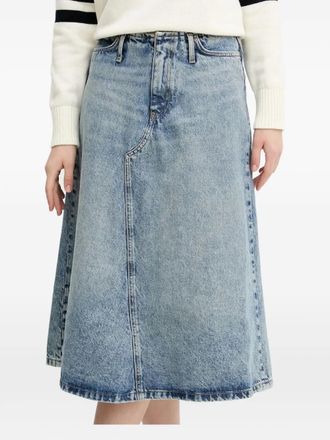 HUGO BOSS Denim rok met A-lijn - Blauw