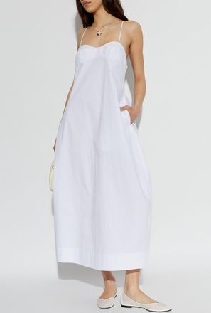 R&oacute;he Strappy Dress, Womens, White