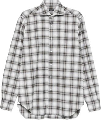 Barba Camicia a quadri - Grigio