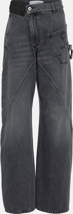 J.W.Anderson Twisted high-rise straight jeans