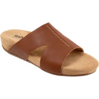 Softwalk Beverly 2.0 Slide Sandal in Luggage at Nordstrom, Size 10.5
