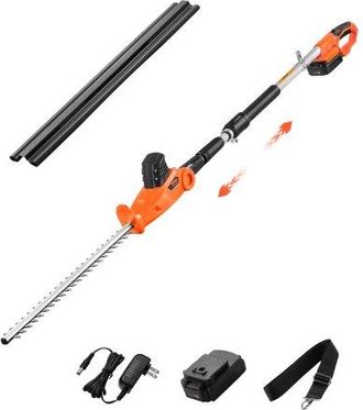 OEM Cortasetos El&eacute;ctrico, 1200 Rpm Cortasetos De P&eacute;rtiga Inal&aacute;mbrico Con Cuchilla De 510 Mm, 5 &Aacute;ngulos Ajustables, Bater&iacute;a De 20 V, Extensible De 1,9 M-2,