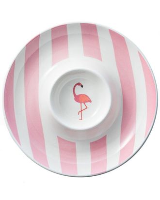 Godinger Jill Zarin Flamingo Chip & Dip