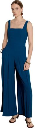 Apricot Shirred Back Wide Leg Jumpsuit in Blue at Nordstrom, Size Xx-Large