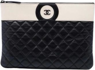Chanel Pre-owned Quilted Clutch - Dames - Pre-owned - Veelkleurig - Maat: ONE Size Leer