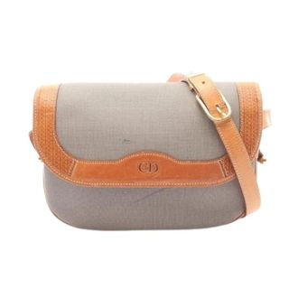 Dior Pre-owned CD Logo Borsa a Spalla in Tela Rivestita e Pelle - - Pre-owned - Donna - Grigio - ONE SIZE