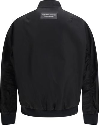 Dsquared2 Mens Bomber Jacket Hybrid Black Polyamide Suits