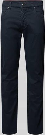 Bugatti Modern Fit Hose im 5-Pocket-Design in Marine, Größe 33/32