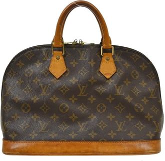 Louis Vuitton Alma Monogram Canvas Brown Canvas Handbag (Pre-Owned)