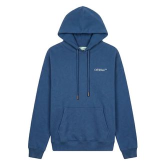 Off-white Sprayed Arrow Hoodie - Heren - Sweatshirts & Hoodies - Blauw - Maat: XL Katoen