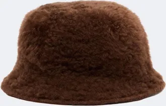 Brunello Cucinelli Cappello da pescatore in shearling