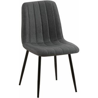 Clp Silla De Comedor Dijon Tela Gris oscuro
