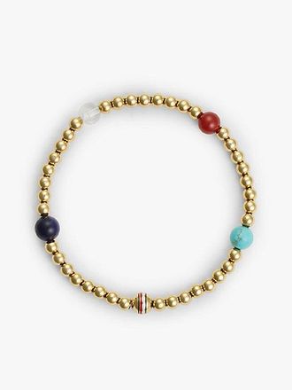 Tommy Hilfiger Pulsera con cuentas semipreciosas