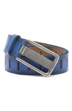 Free People We the Free WTF Jona Leather Belt in Sapphire at Nordstrom, Size X-Small