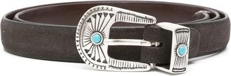 Eraldo Engraved-detail Suede Belt