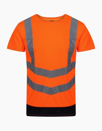 Regatta Mens Regatta Mens Pro Hi-Vis Short-Sleeved T-Shirt - Orange - Size: 46